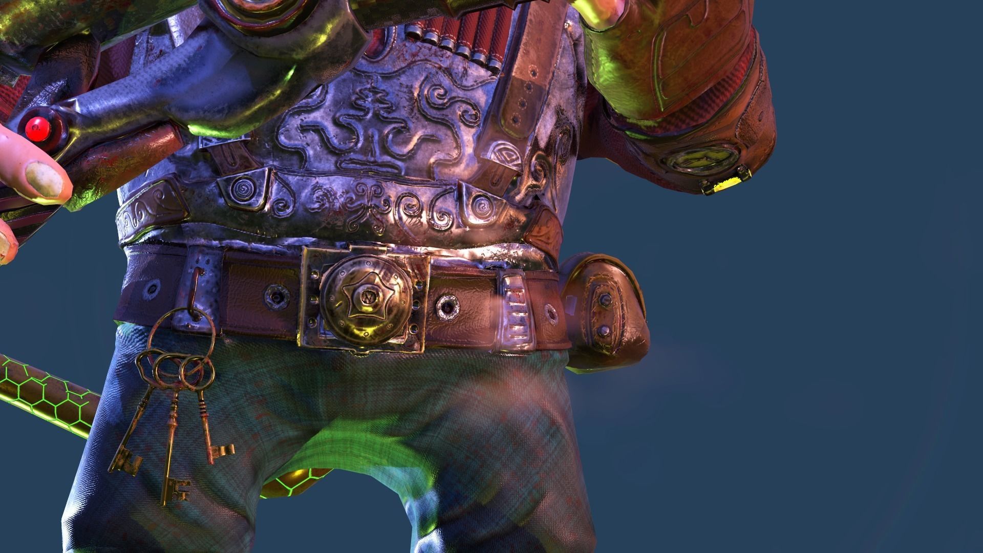 Sniper Character dota2 Low-poly 3D model_6