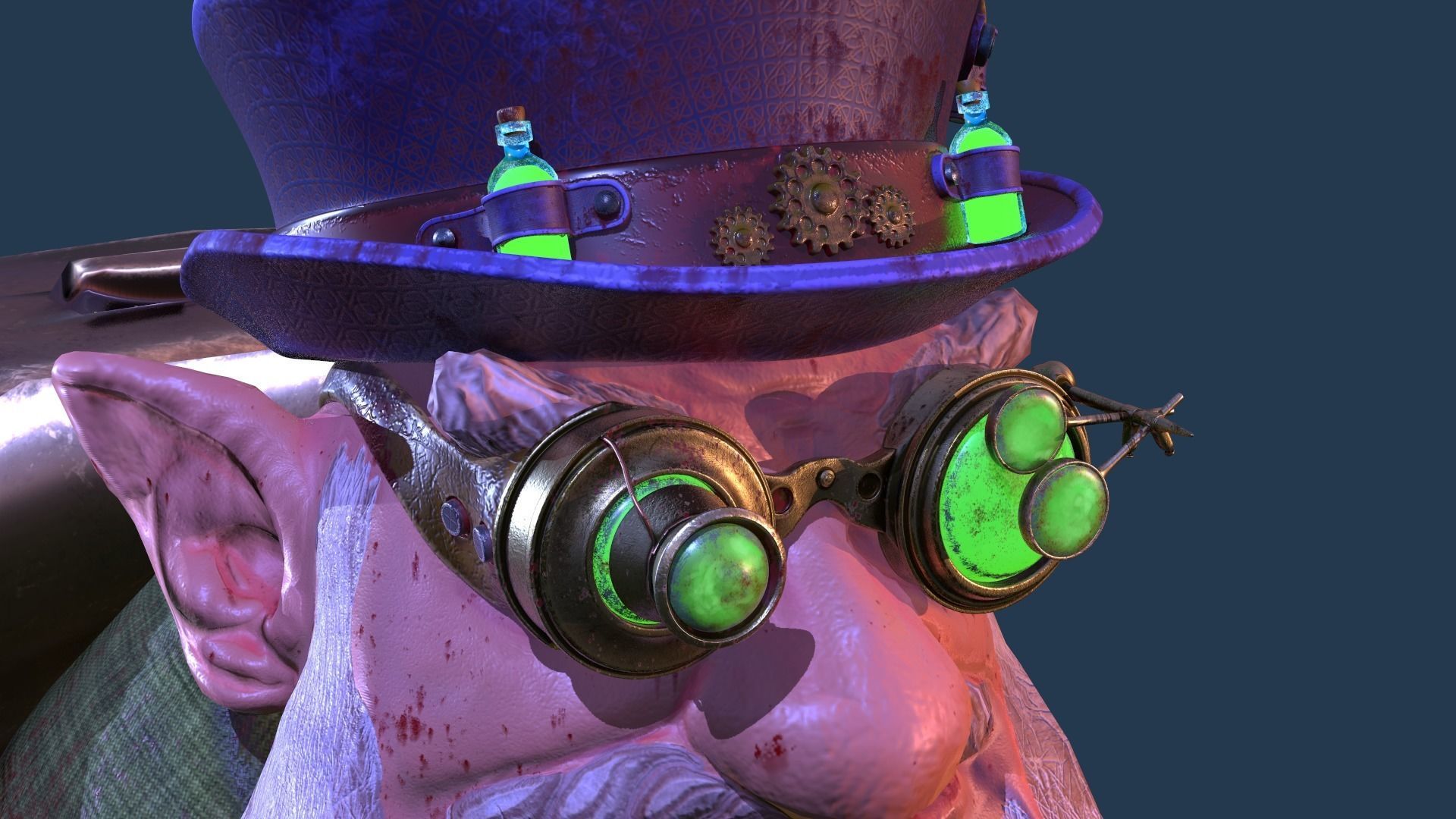 Sniper Character dota2 Low-poly 3D model_4