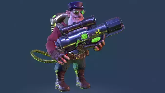 Sniper Character dota2  Low-poly 3D model