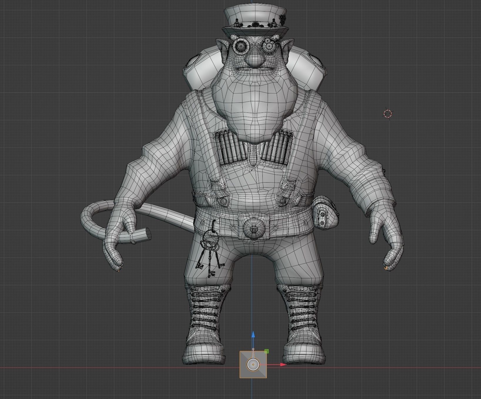 Sniper Character dota2 Low-poly 3D model_11