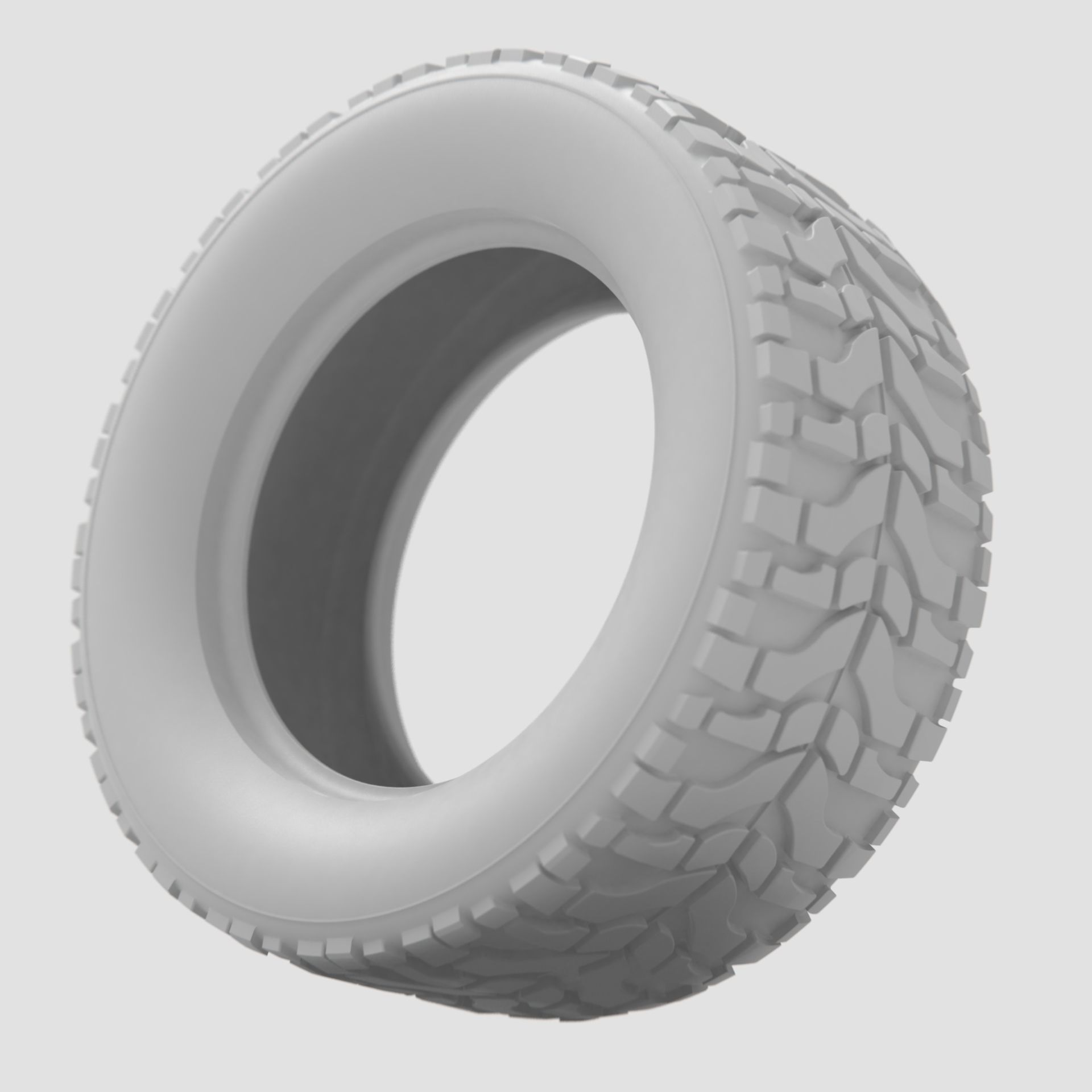 High Performance Off Road Tire 3D print model_8