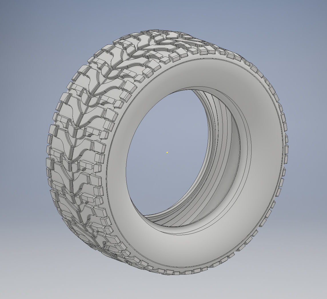High Performance Off Road Tire 3D print model_2