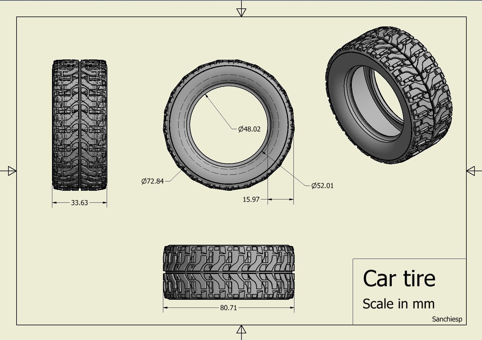 High Performance Off Road Tire 3D print model_5