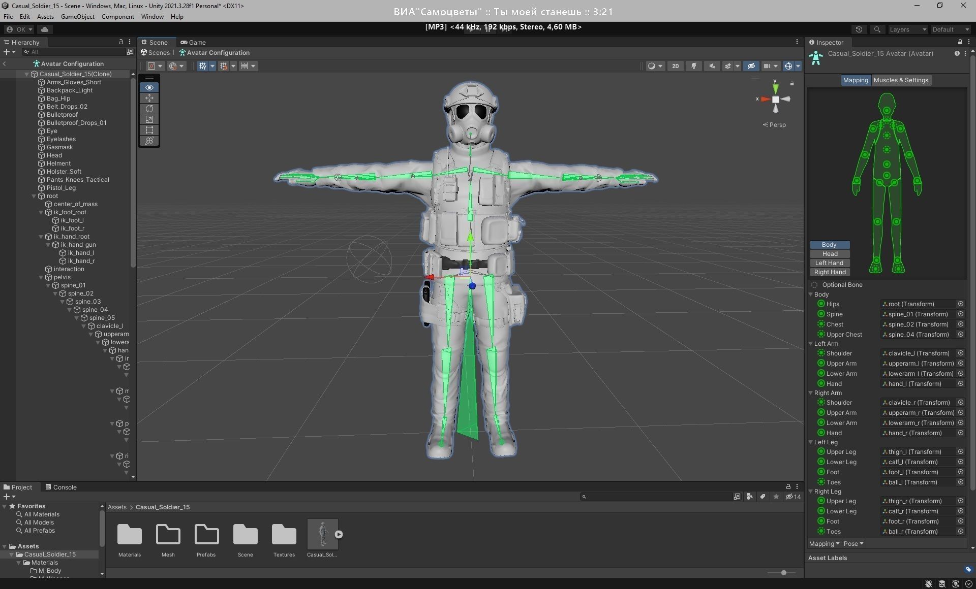 Casual Soldier 15 Low-poly 3D model_3