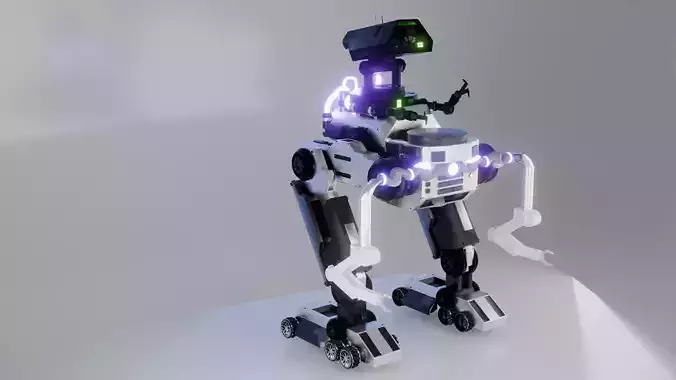 robot 3D model robot 3D model