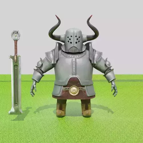 Gladiator Knight Warrior 3D model