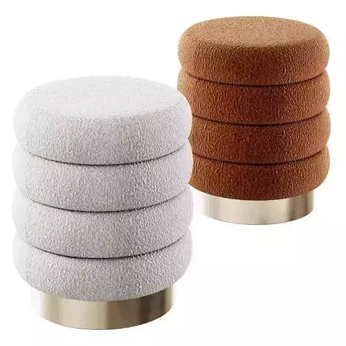 Eden Round Boucle Pouf By Where Saints Go