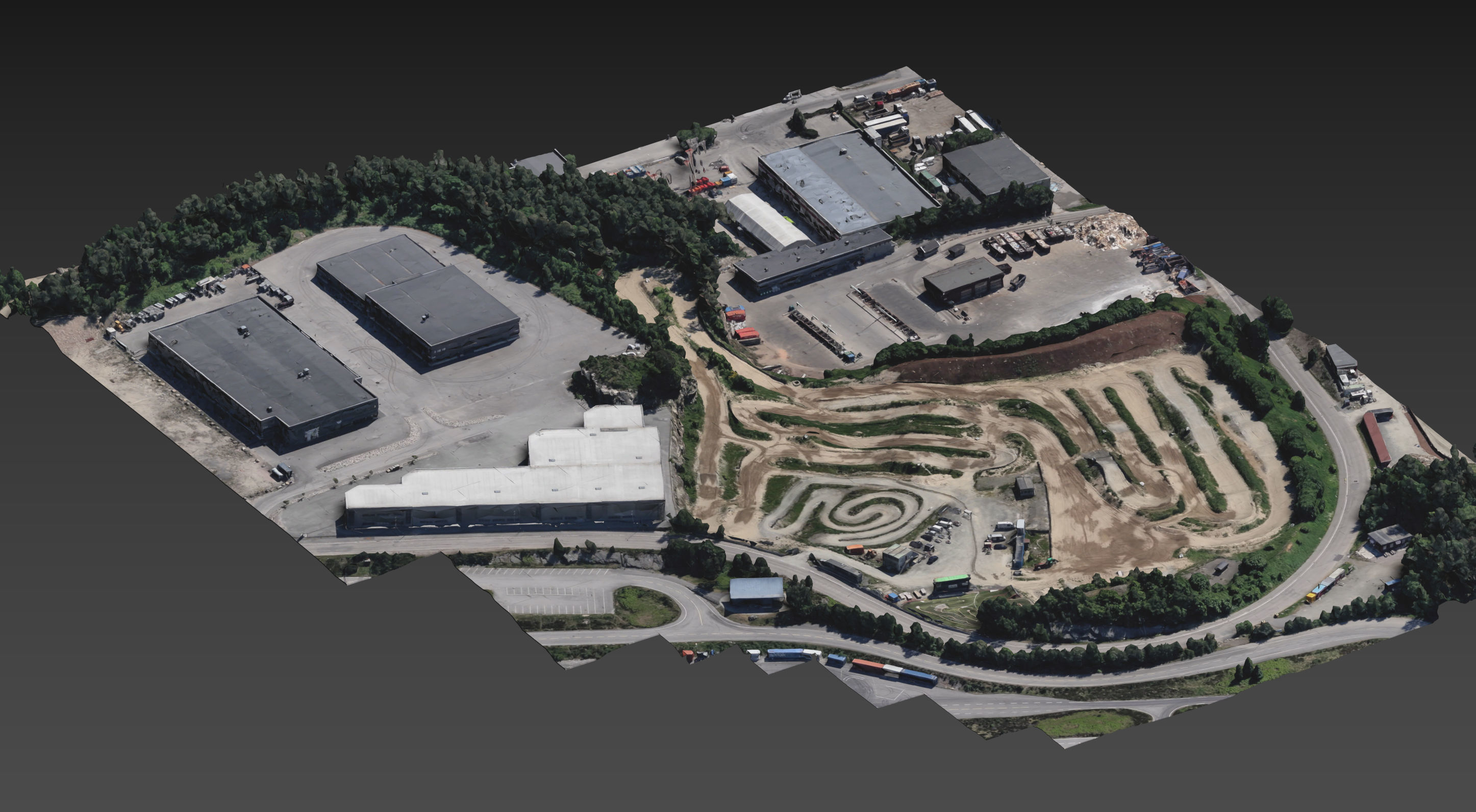 KristianSand Motocross track Photogrammetry Scan 3D model_1