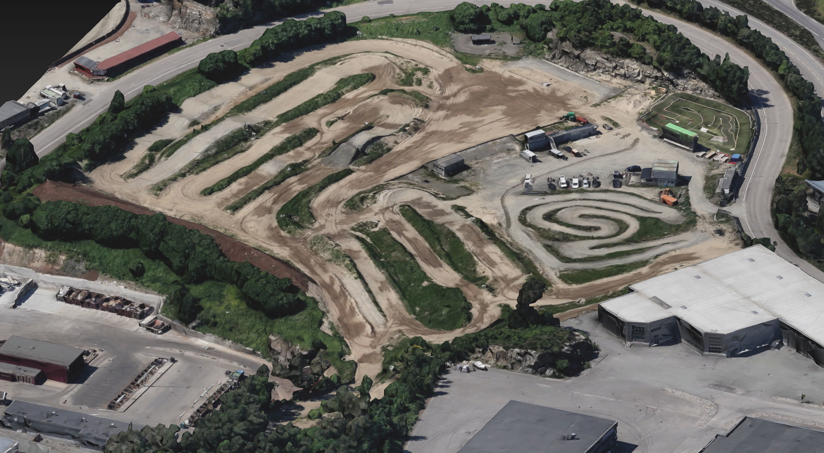KristianSand Motocross track Photogrammetry Scan 3D model_4