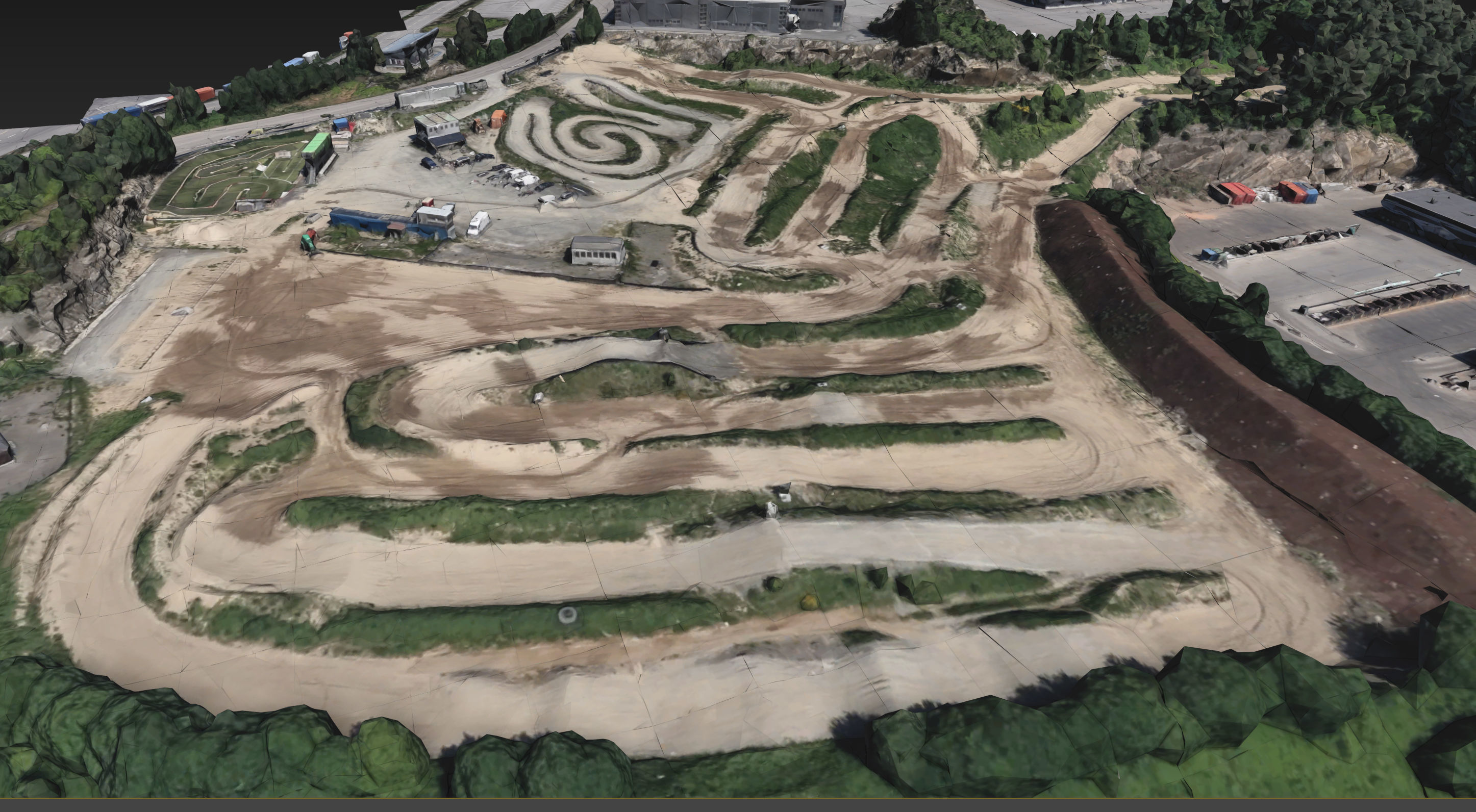 KristianSand Motocross track Photogrammetry Scan 3D model_2