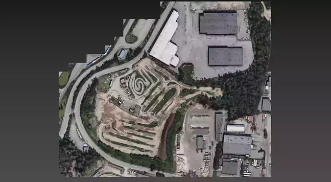 KristianSand Motocross track Photogrammetry Scan