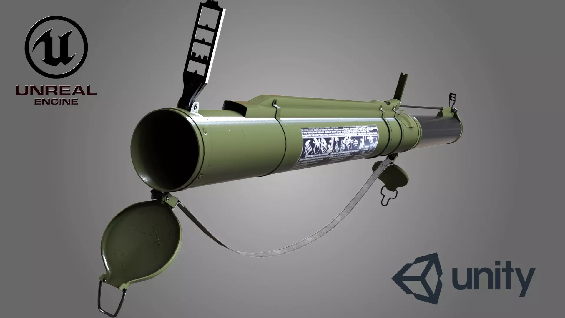 RPG-18 game ready 3d model with 4K-PBR textures for any engines Low-poly 3D model_0