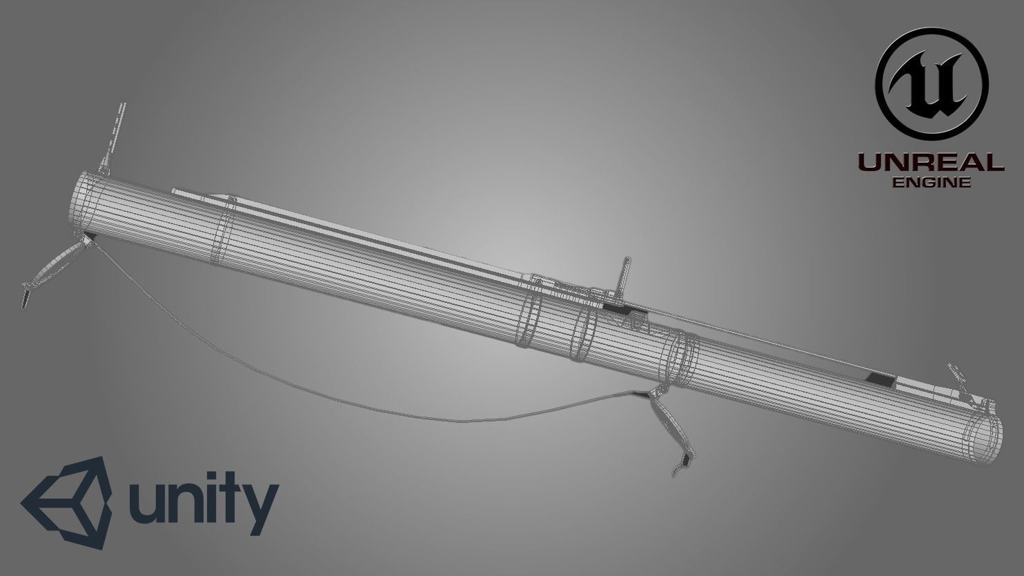 RPG-18 game ready 3d model with 4K-PBR textures for any engines Low-poly 3D model_9