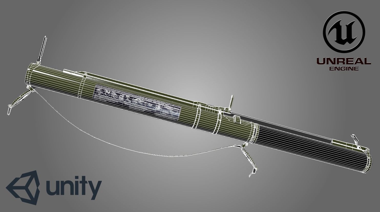 RPG-18 game ready 3d model with 4K-PBR textures for any engines Low-poly 3D model_6
