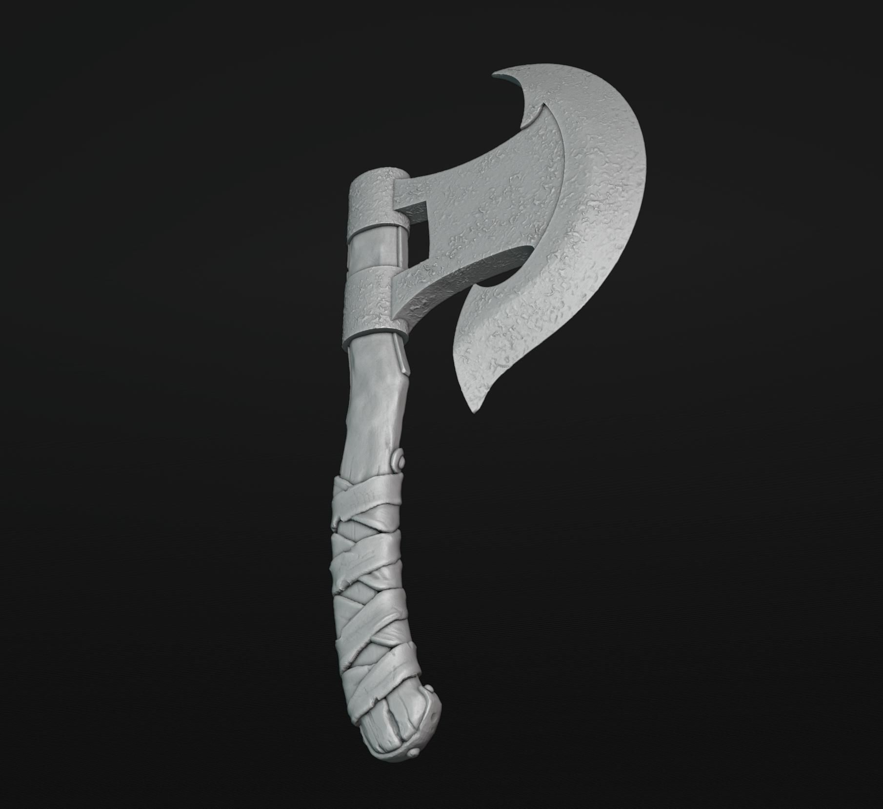 Viking Axe 6 3D print model_2