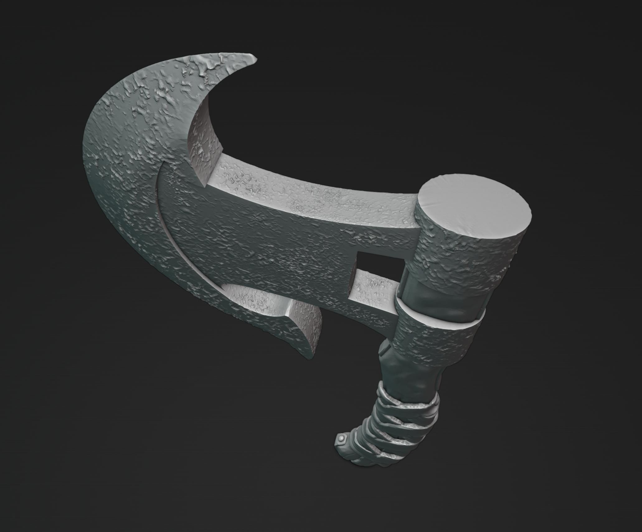 Viking Axe 6 3D print model_4