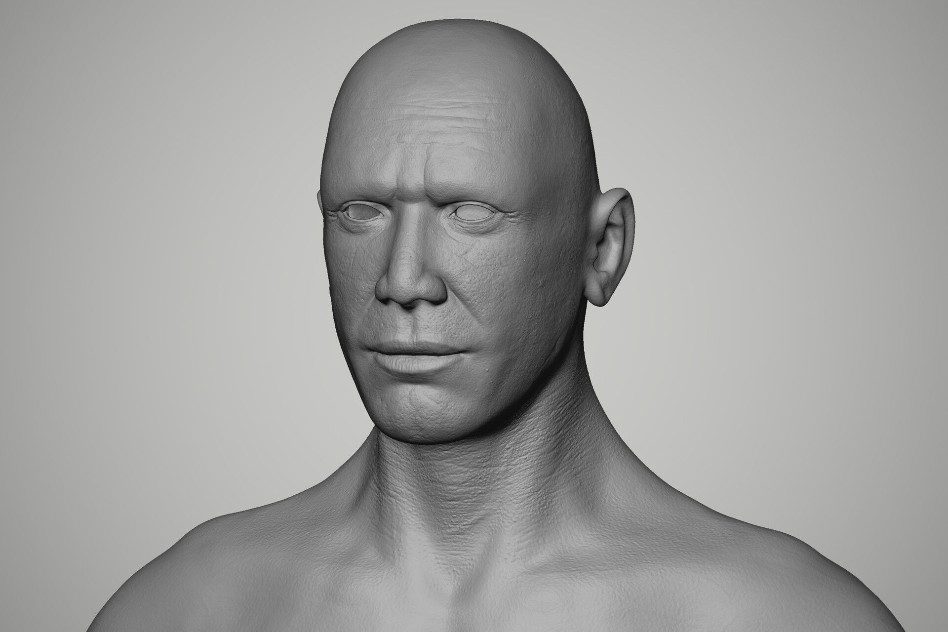 Game Ready Vintage Man Character Low-poly 3D model_9