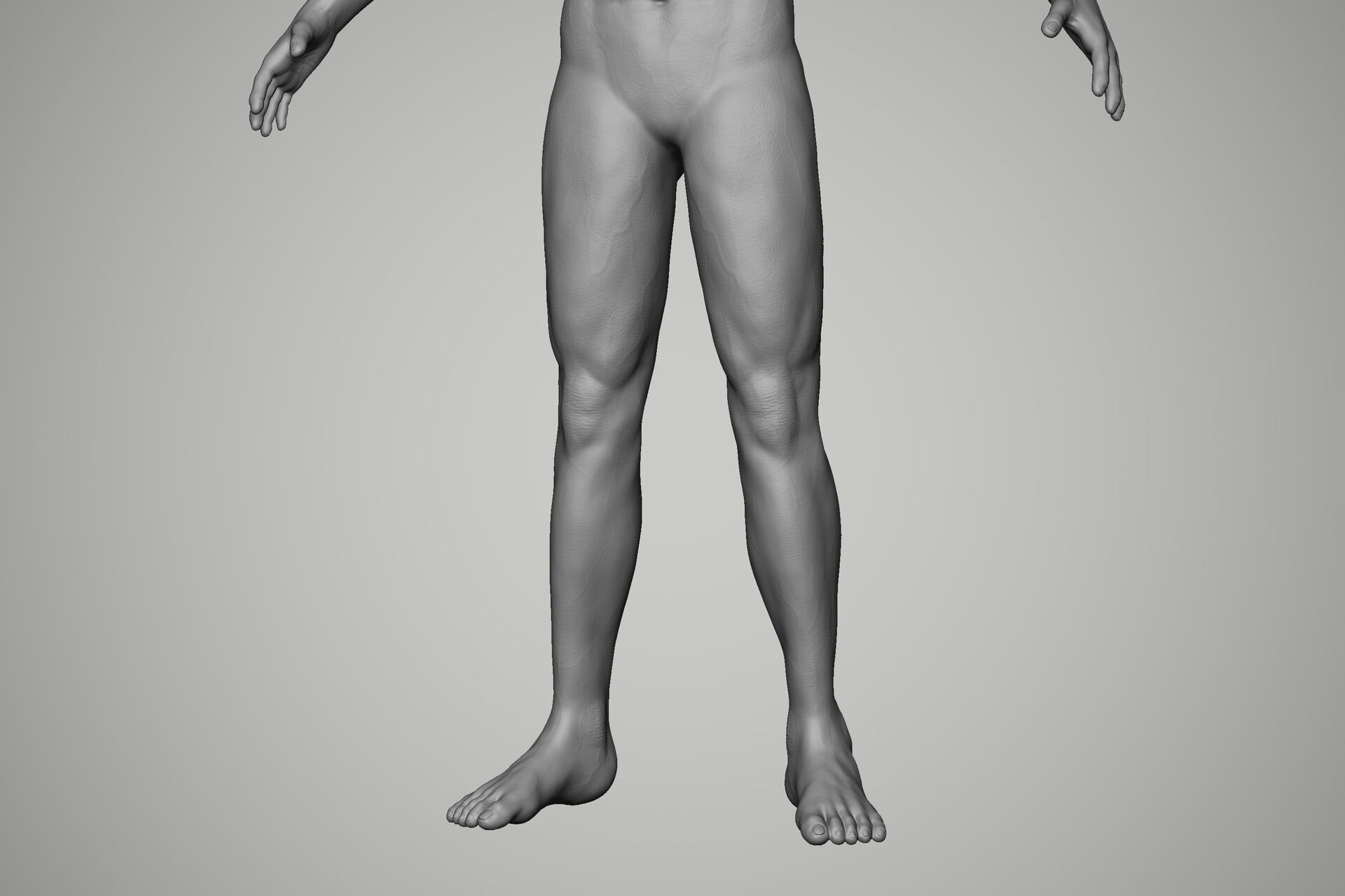 Game Ready Vintage Man Character Low-poly 3D model_11