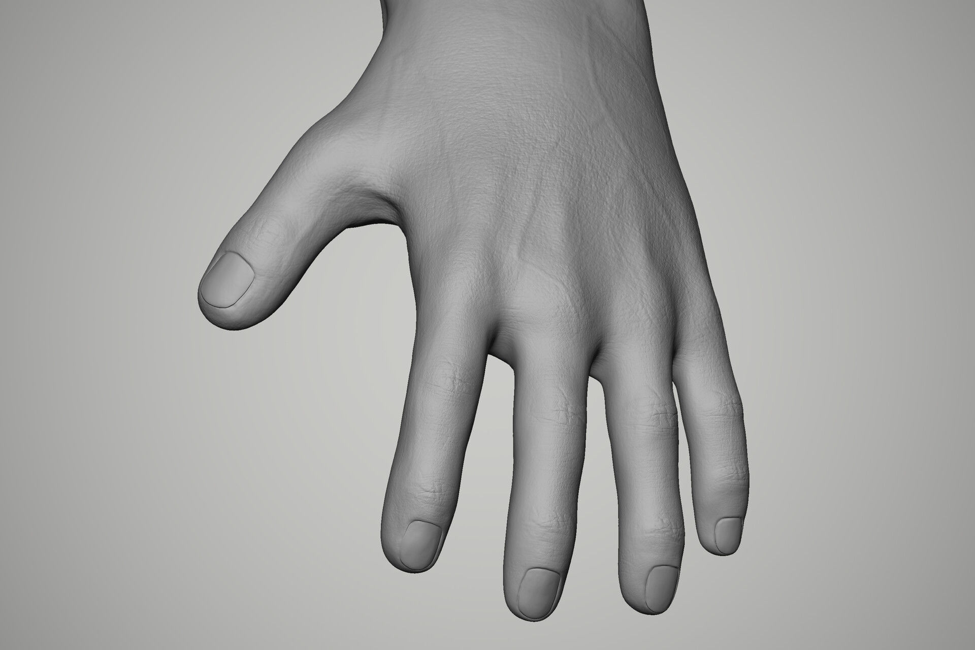 Game Ready Vintage Man Character Low-poly 3D model_12