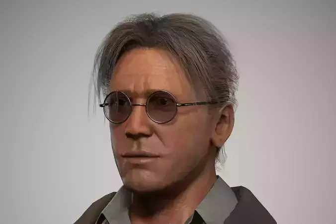 Game Ready Vintage Man Character Low-poly 3D model Game Ready Vintage Man Character Low-poly 3D model