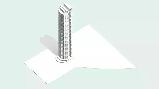 Riviera Tower Ellinikon 3D model