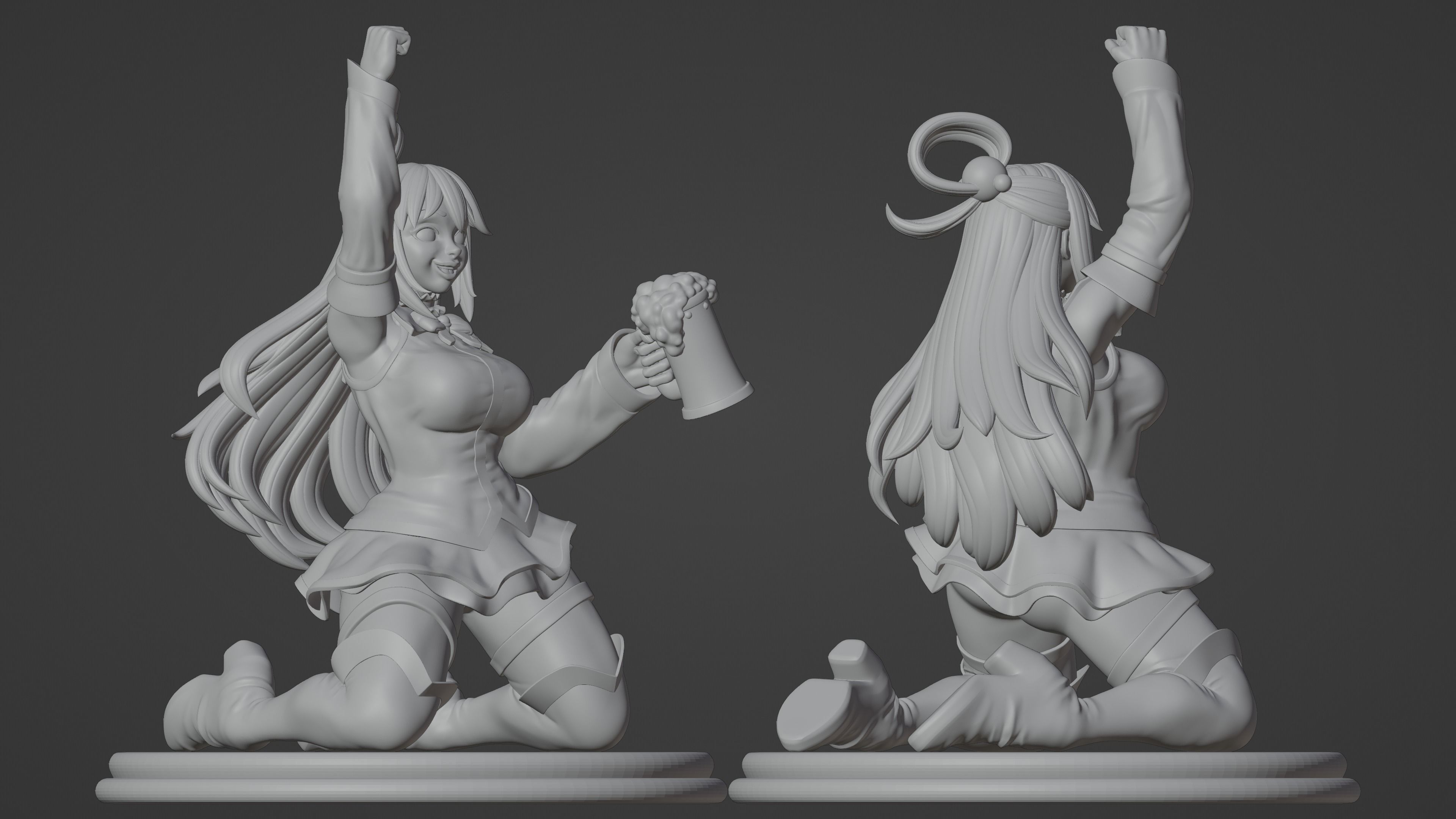 AQUA - KONOSUBA - 12CM 3D print model_5