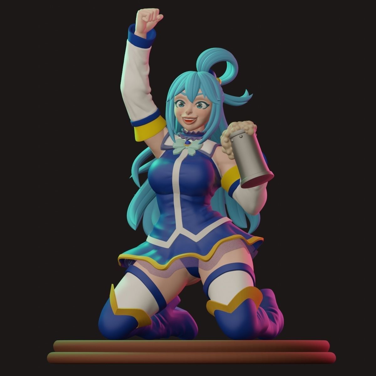 AQUA - KONOSUBA - 12CM 3D print model_2