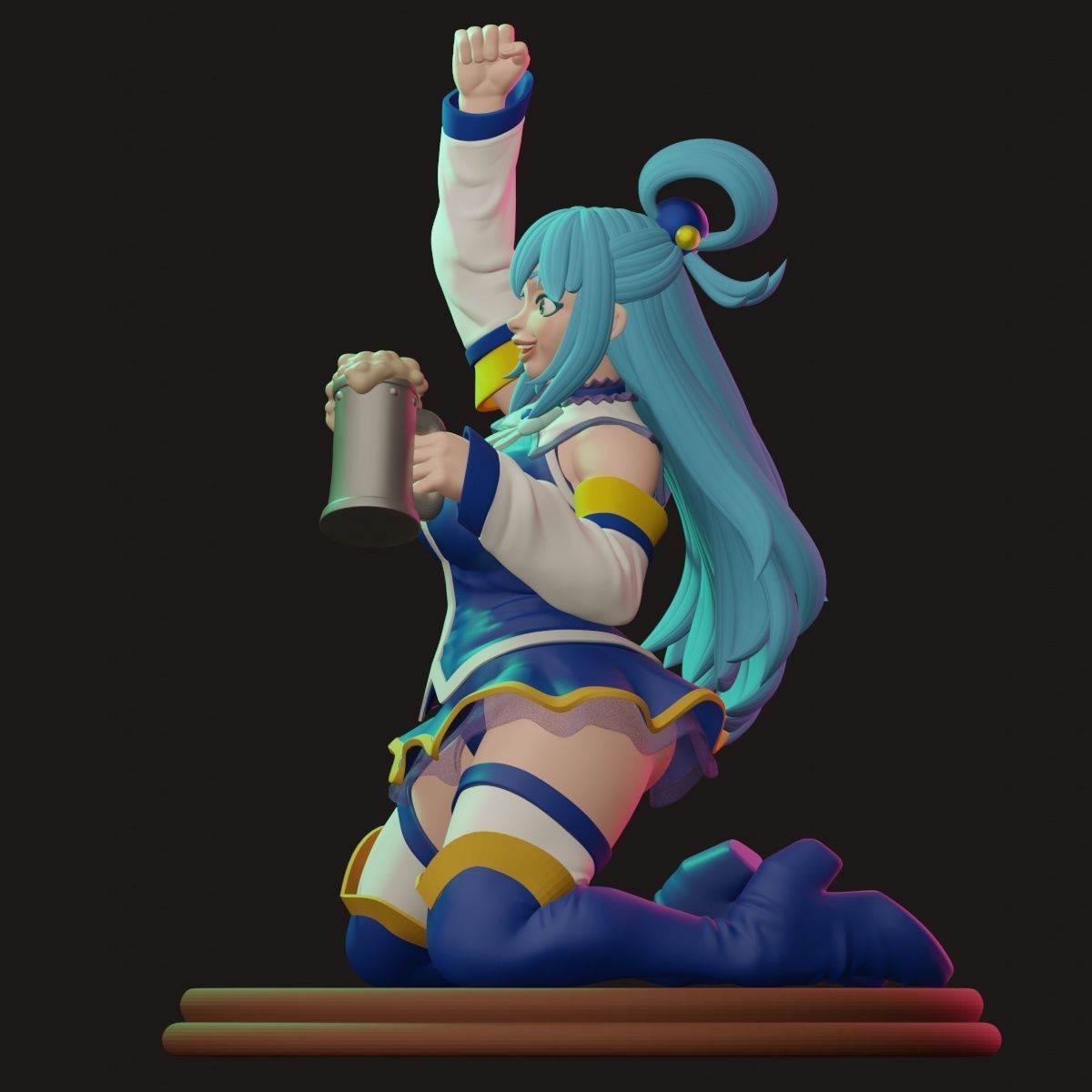 AQUA - KONOSUBA - 12CM 3D print model_3