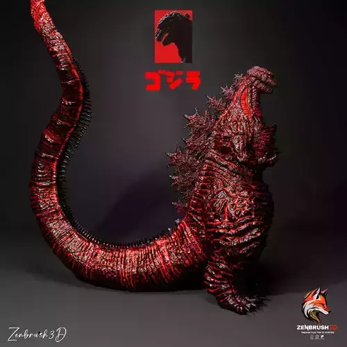 SHIN GODZILLA 3D PRINTING 3D print model