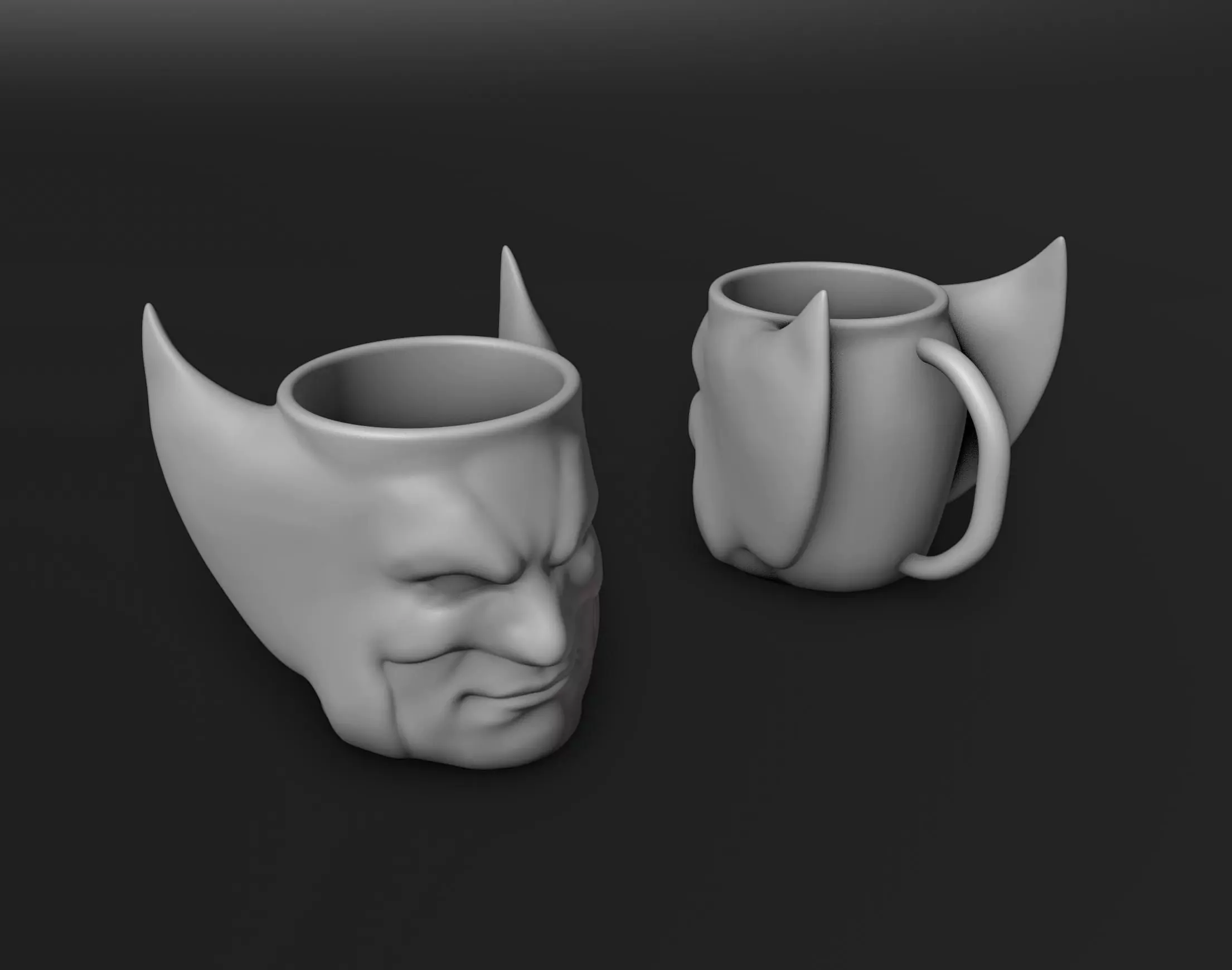 Wolverine Mug 3D print model_0