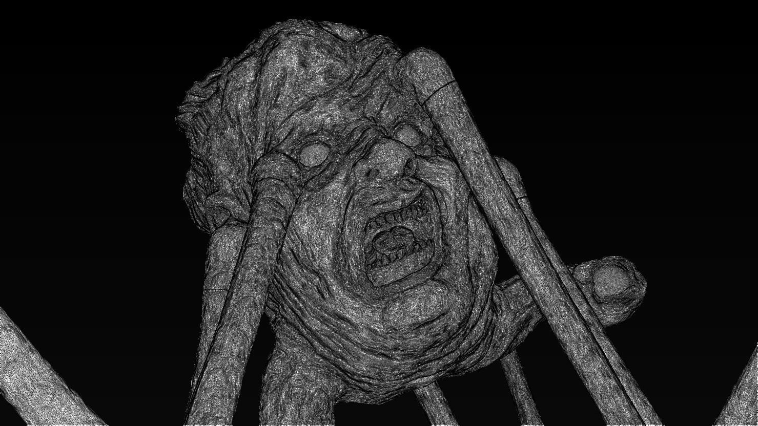 3D PRINTABLE THE THING NORRIS SPIDER HEAD 3D print model_18