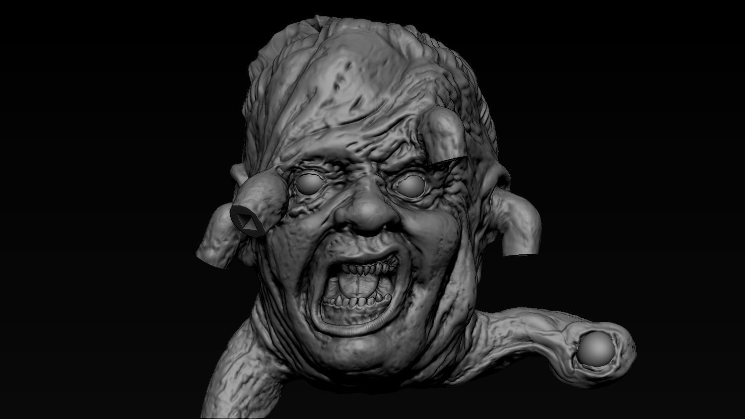 3D PRINTABLE THE THING NORRIS SPIDER HEAD 3D print model_15