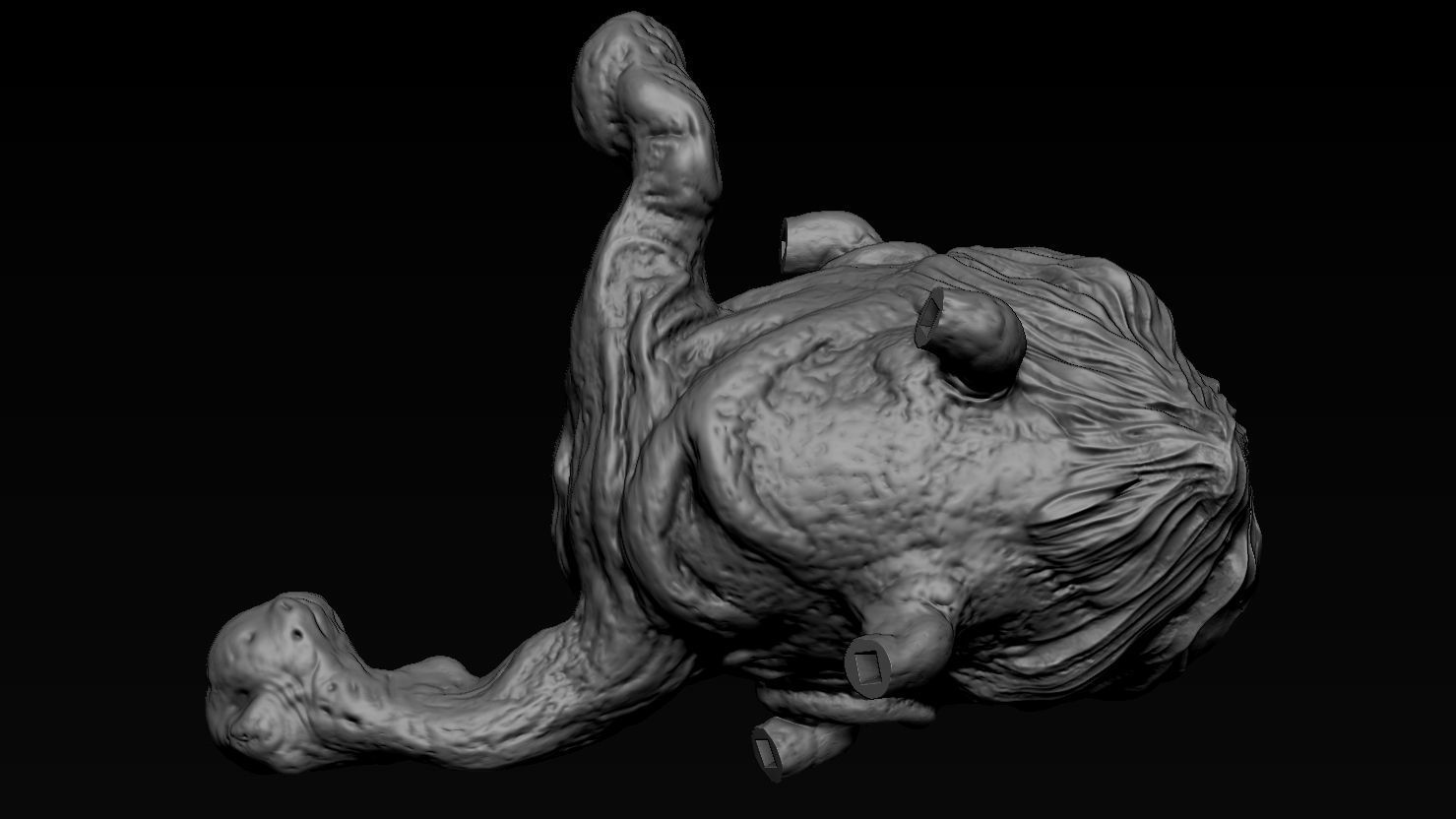 3D PRINTABLE THE THING NORRIS SPIDER HEAD 3D print model_14