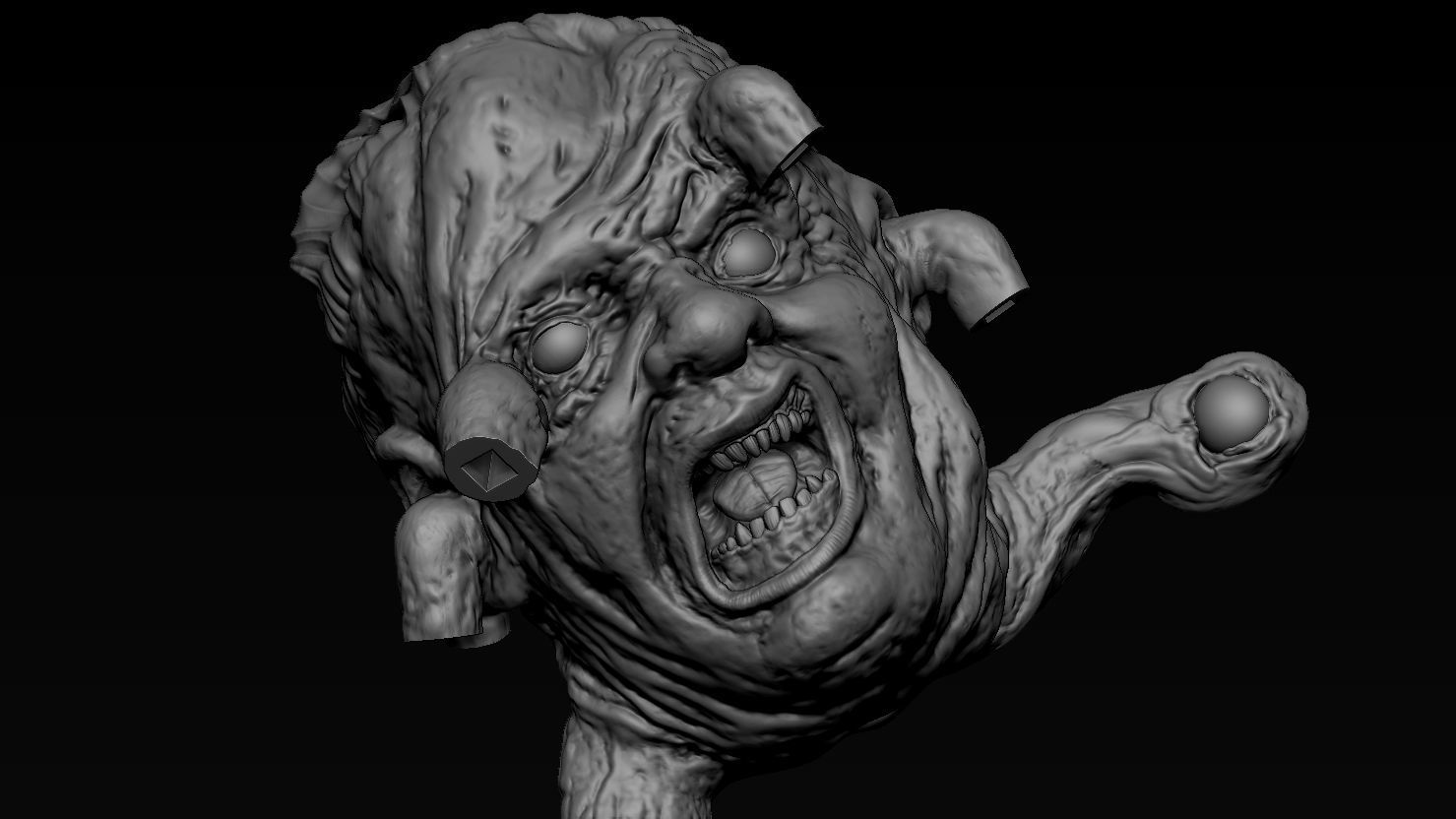 3D PRINTABLE THE THING NORRIS SPIDER HEAD 3D print model_8