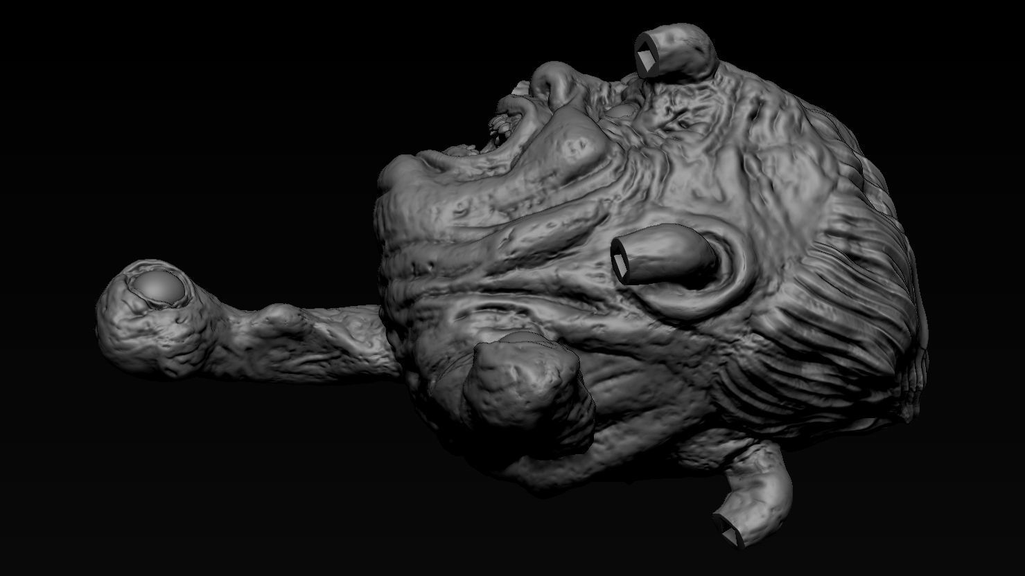 3D PRINTABLE THE THING NORRIS SPIDER HEAD 3D print model_13