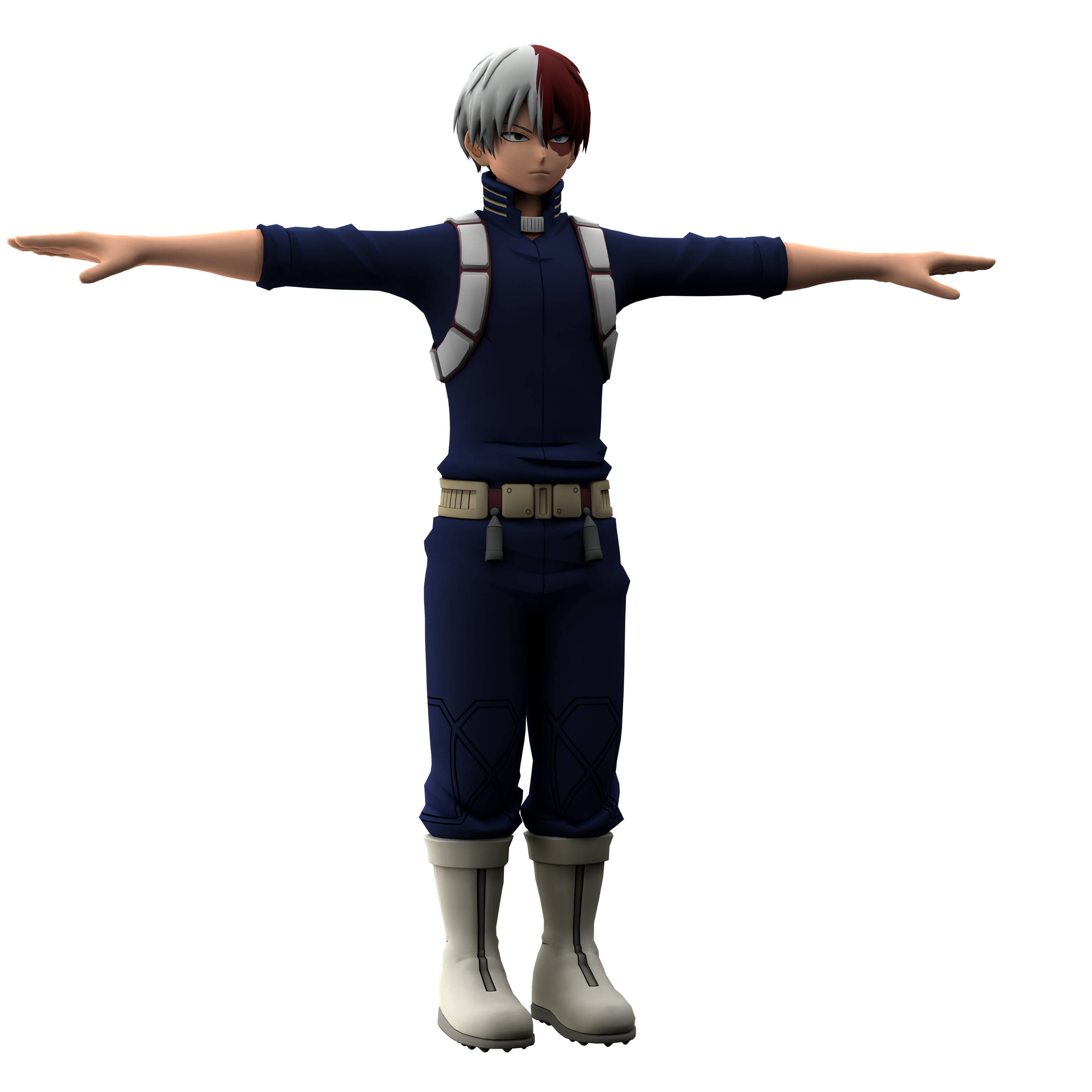 Shoto Todoroki 3D model_1