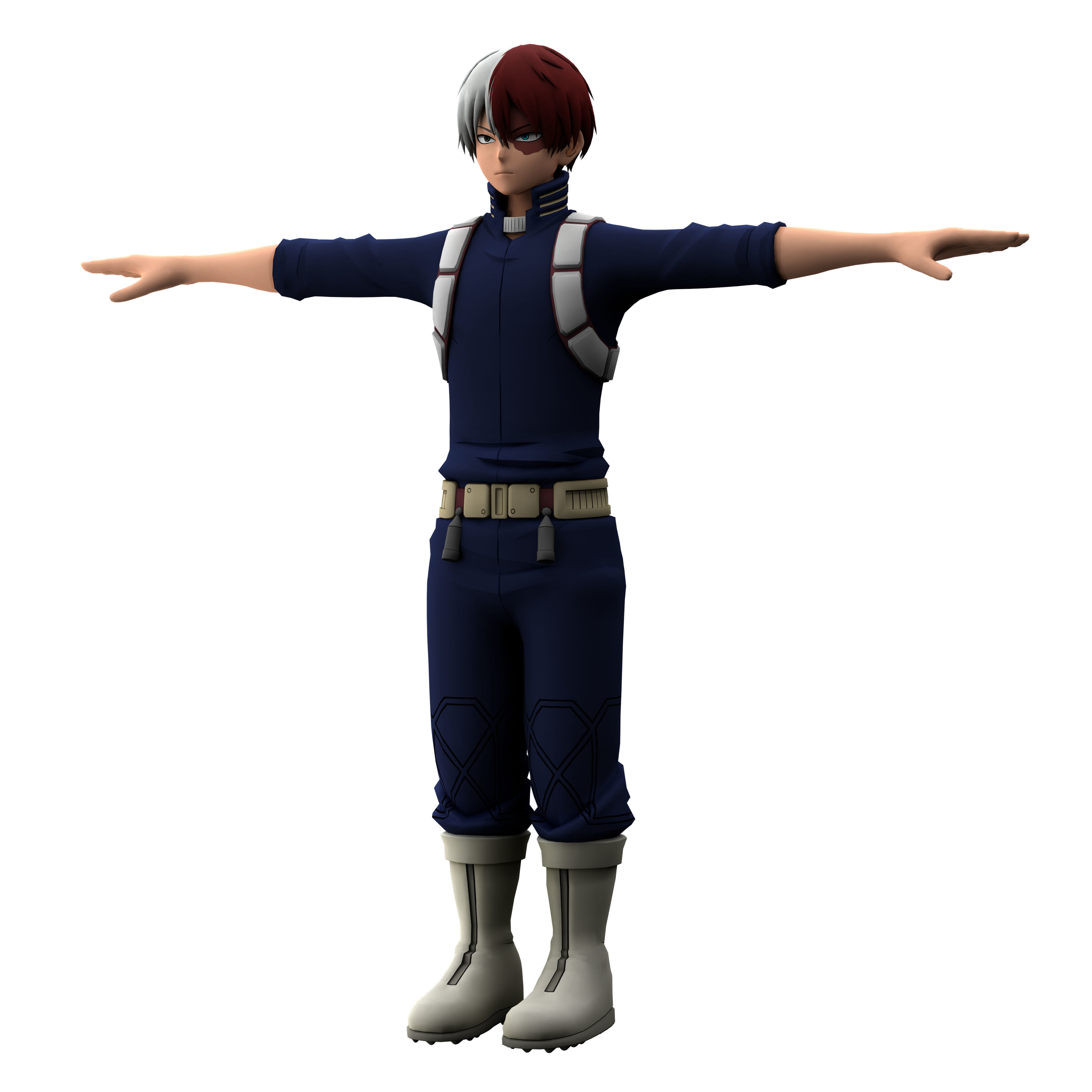 Shoto Todoroki 3D model_17