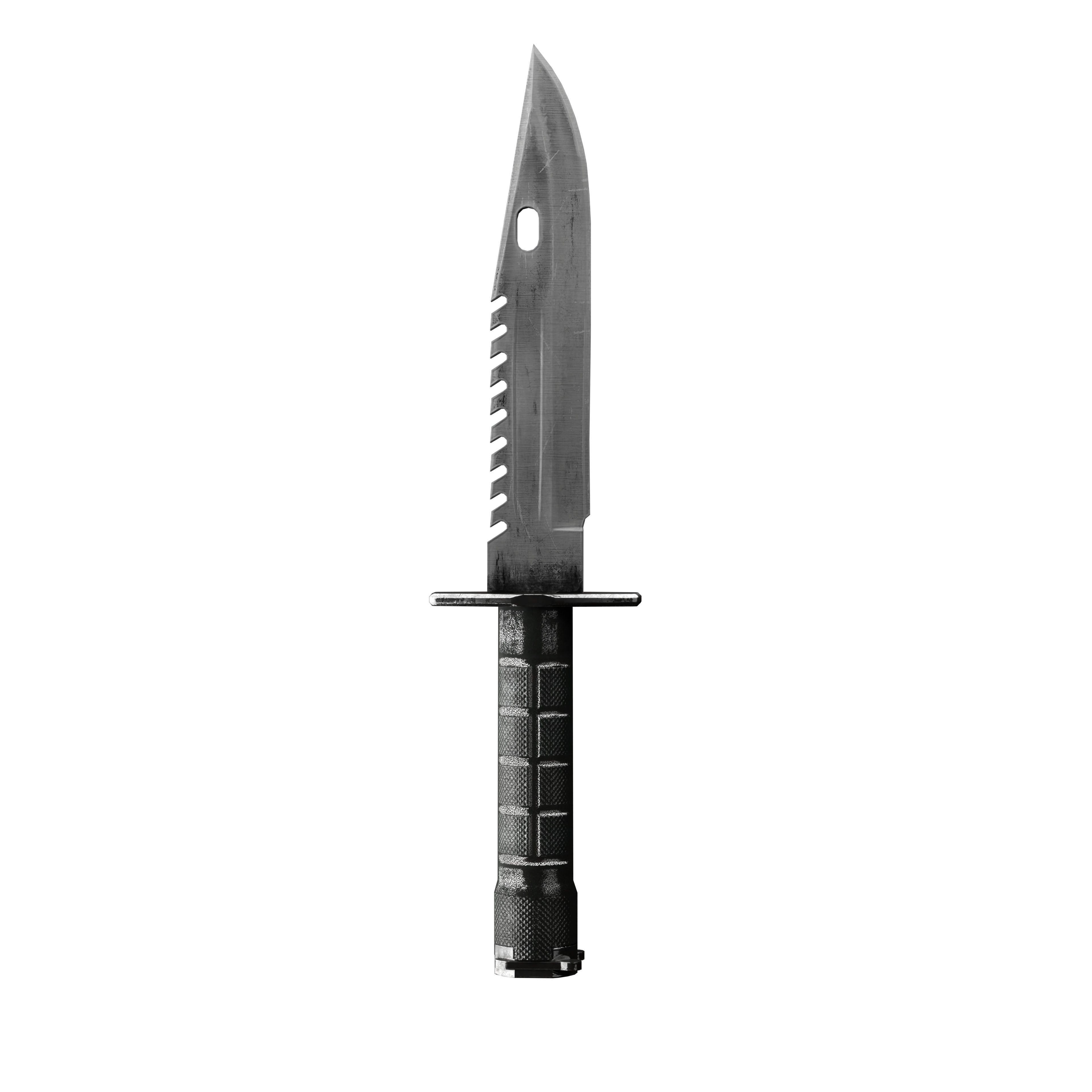 combat knife 3D model_9