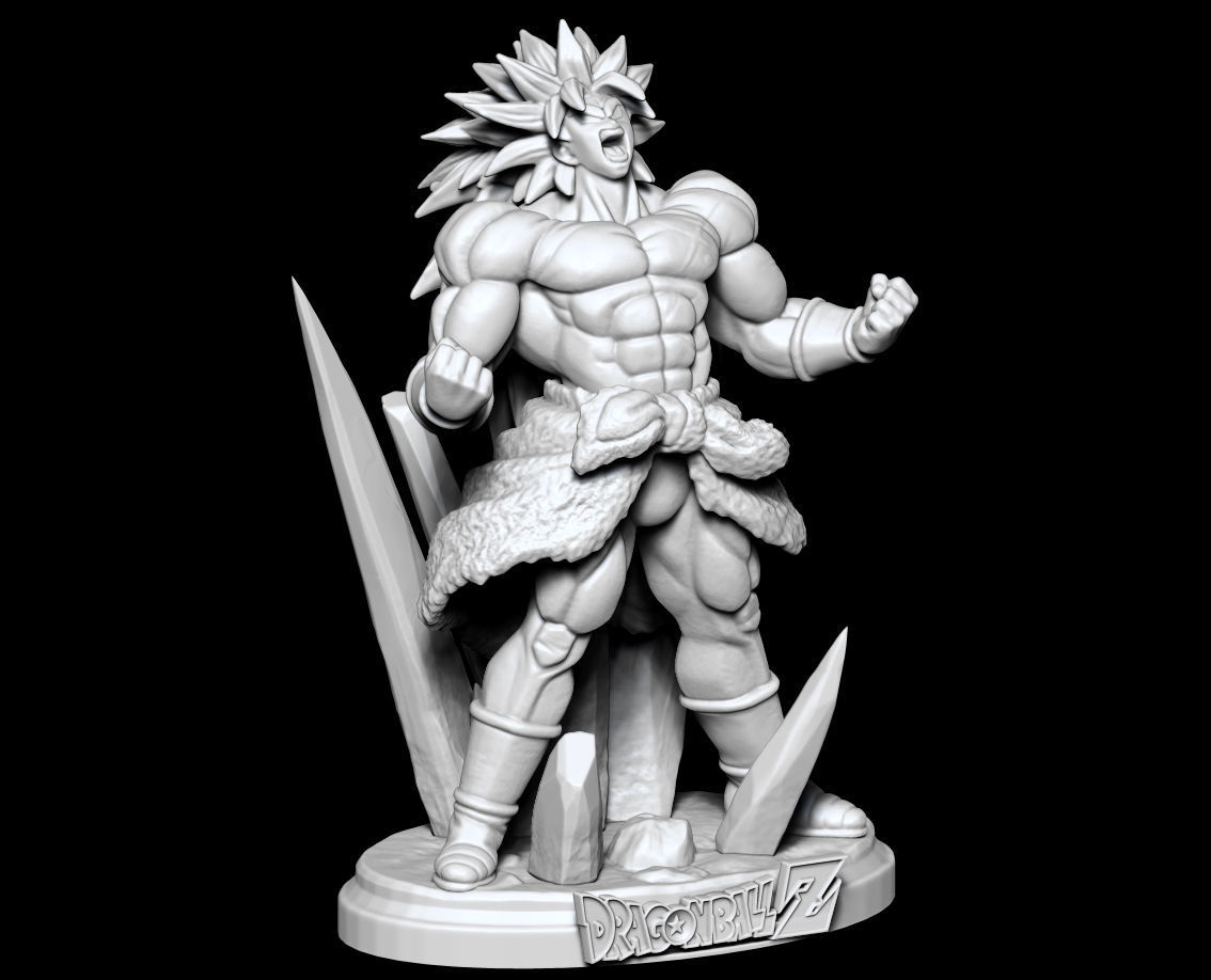 DBZ Broly Super Saiyan 3 Dragon Ball Z Figure for 3D print 3D print model_6