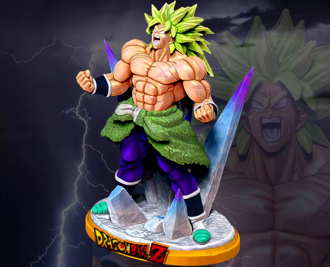 DBZ Broly Super Saiyan 3 Dragon Ball Z Figure for 3D print 3D print model_0