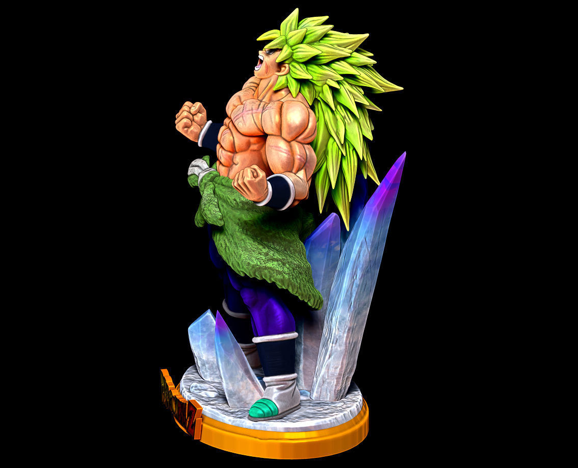 DBZ Broly Super Saiyan 3 Dragon Ball Z Figure for 3D print 3D print model_2