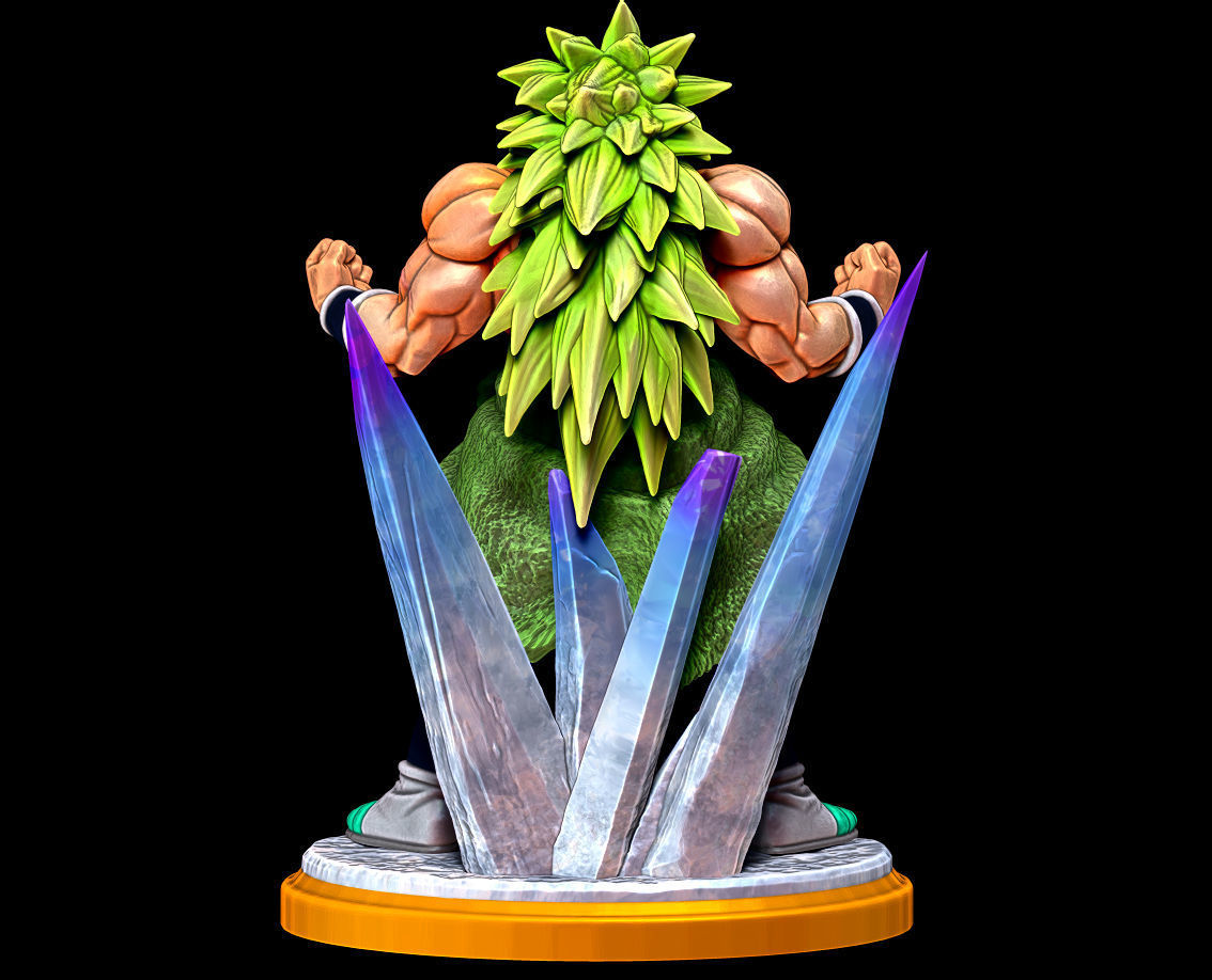 DBZ Broly Super Saiyan 3 Dragon Ball Z Figure for 3D print 3D print model_3