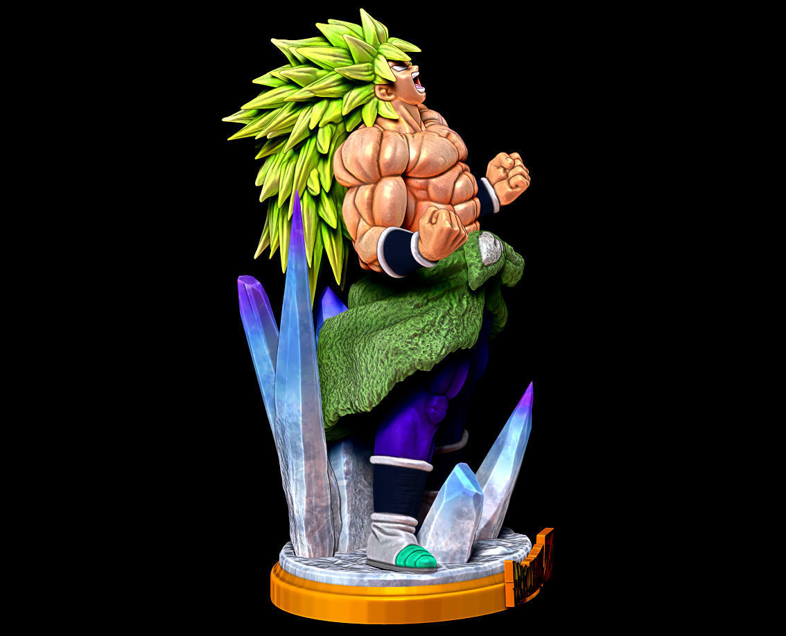 DBZ Broly Super Saiyan 3 Dragon Ball Z Figure for 3D print 3D print model_4