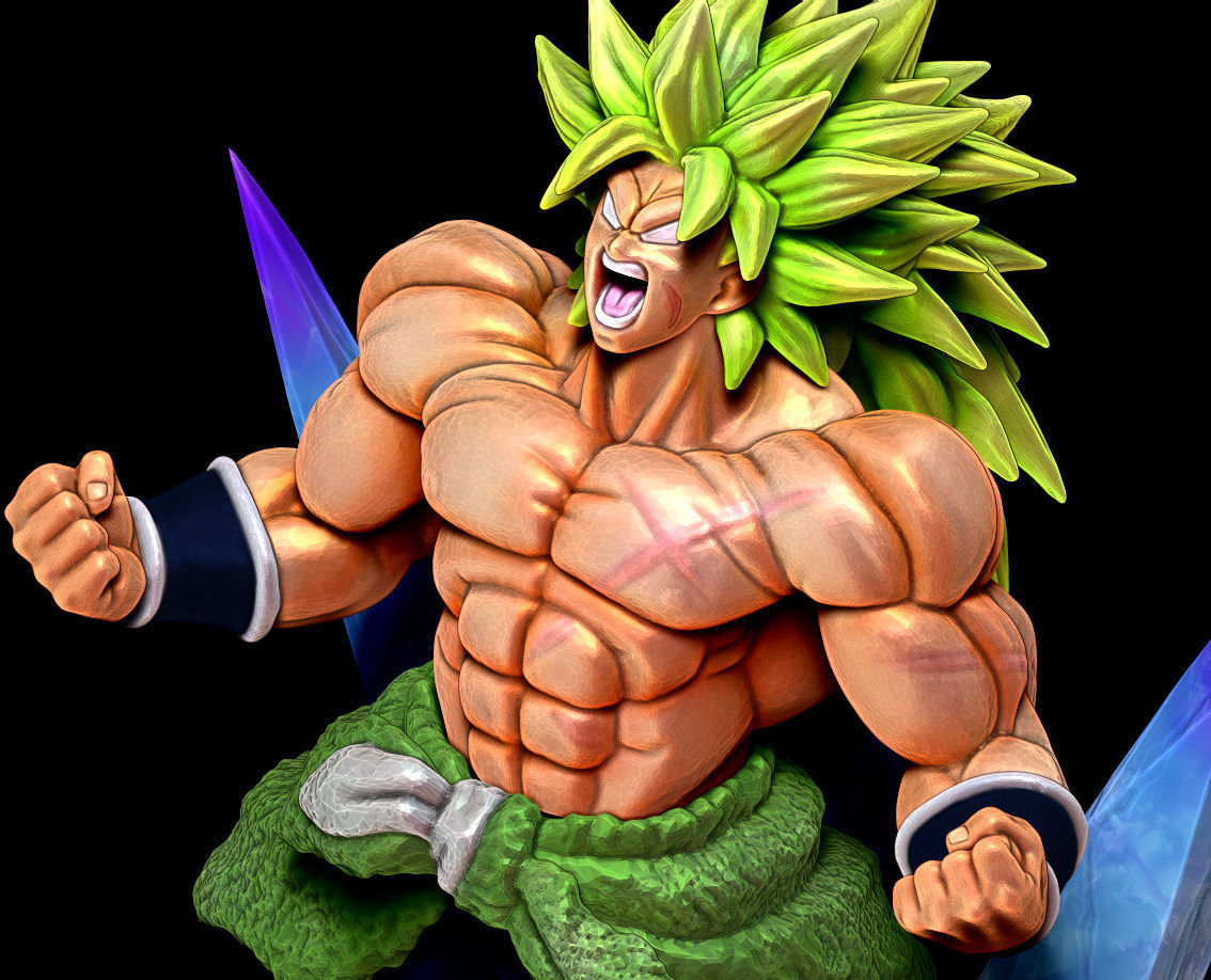 DBZ Broly Super Saiyan 3 Dragon Ball Z Figure for 3D print 3D print model_5