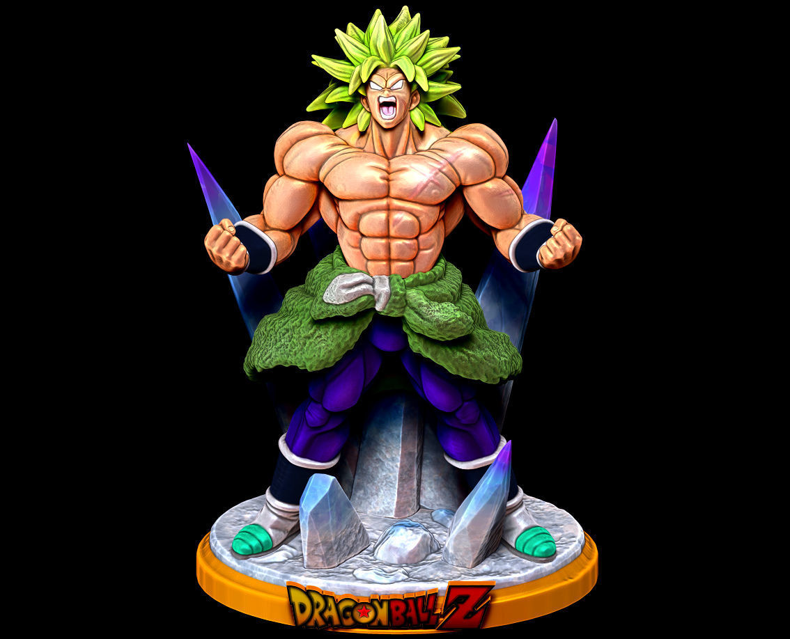 DBZ Broly Super Saiyan 3 Dragon Ball Z Figure for 3D print 3D print model_1