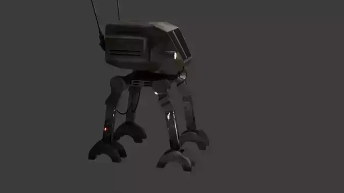 Scout Titan Mech  Low-poly 3D model