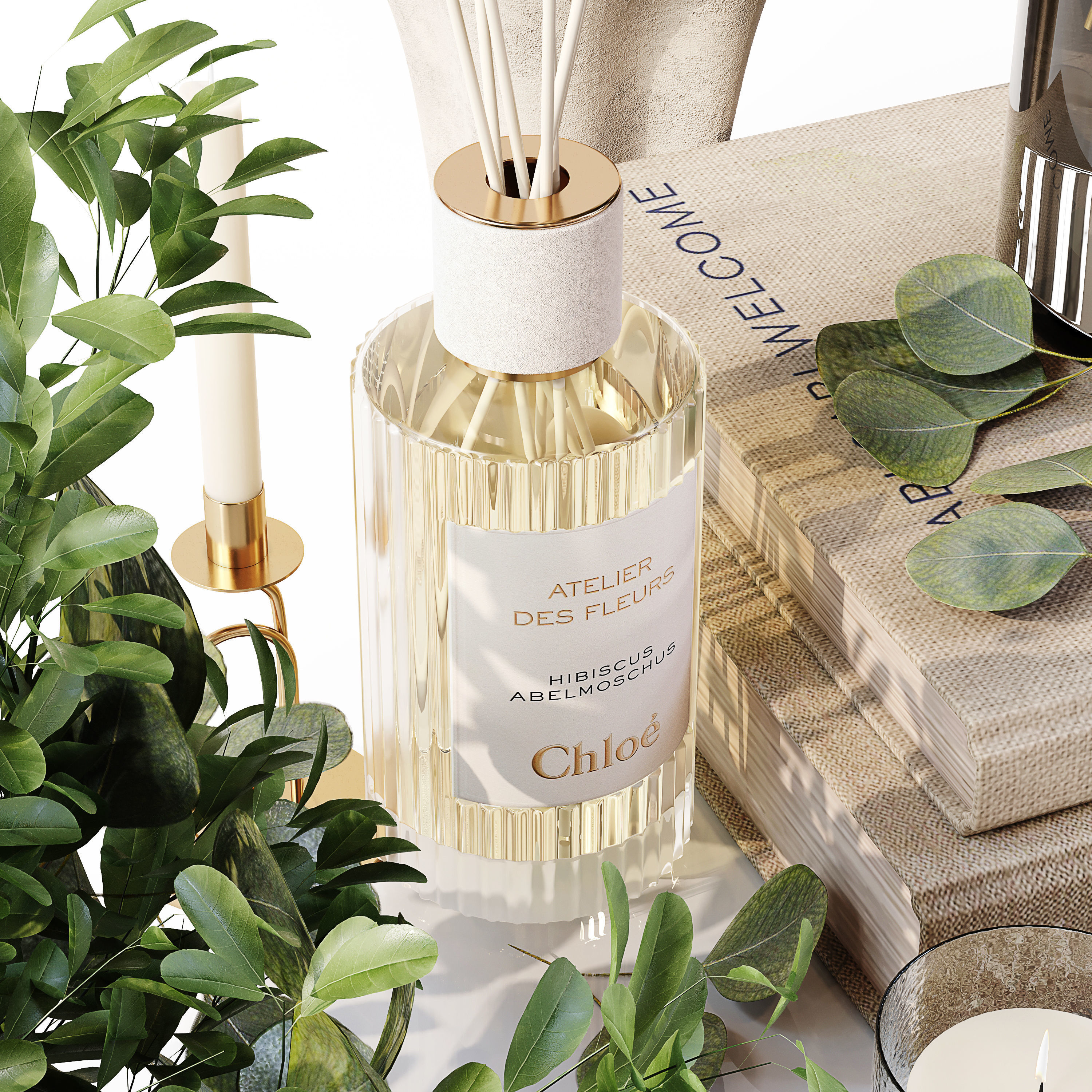 Decorative Set 209 Low-poly 3D model_9