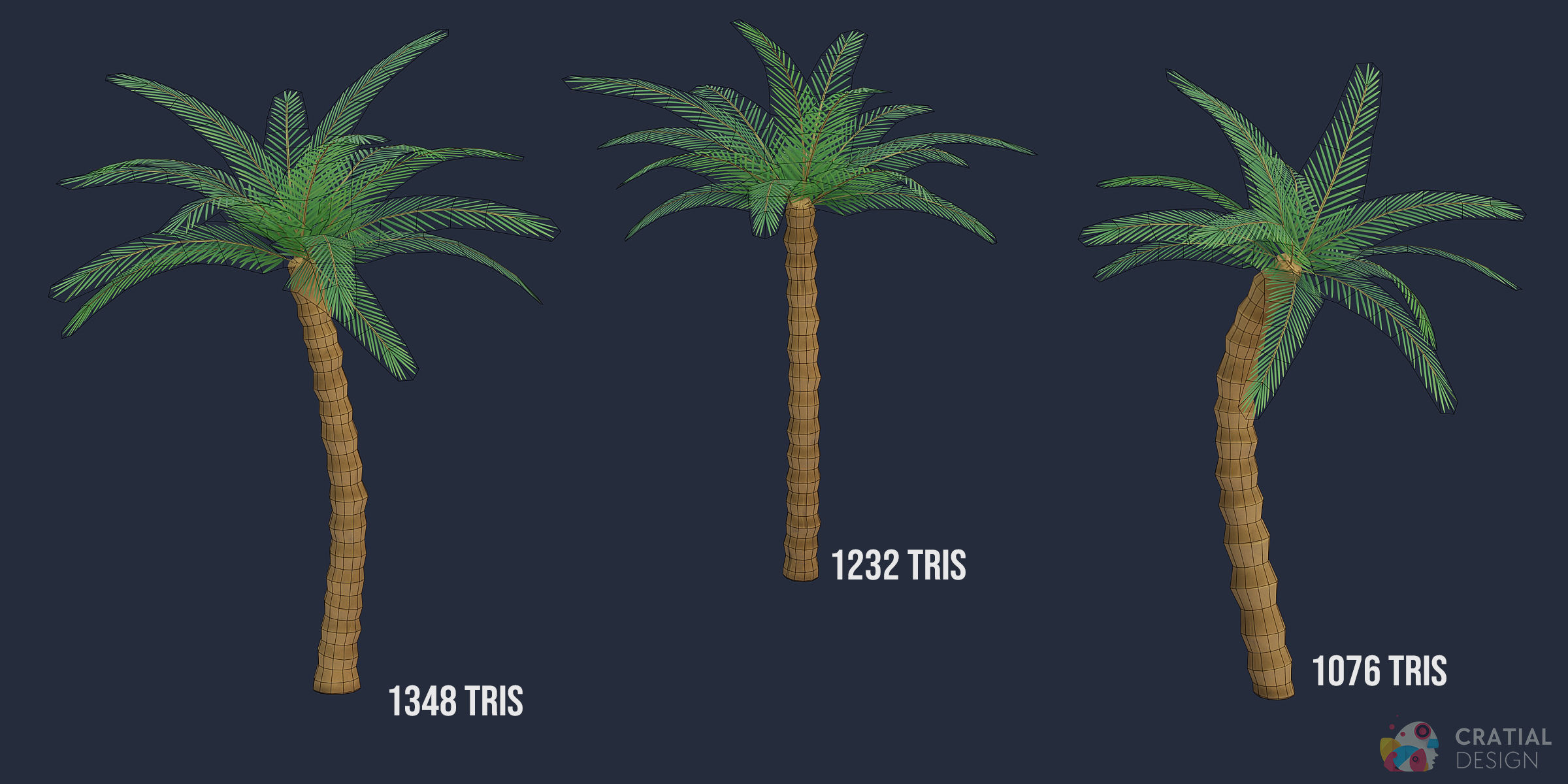 Stylized Tropical Nature and Foliage Kit 3D model_12