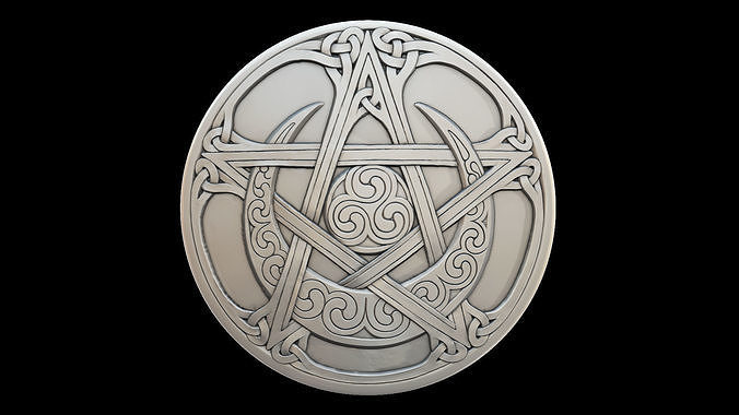 crescent moon shield high model 3D print model