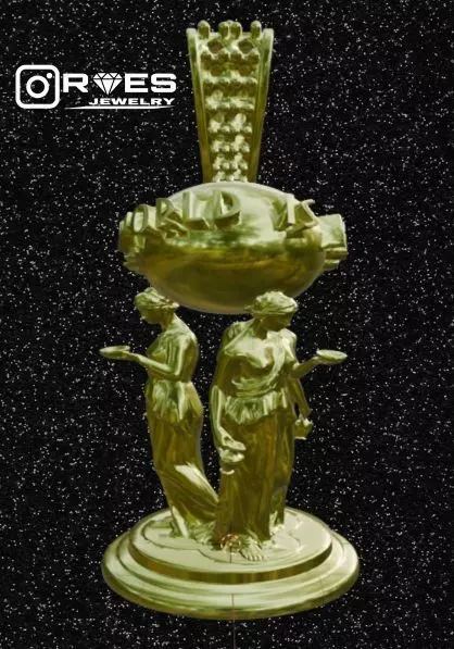 colgante de estatua the world is yours de pelicula scarface 3D print model_0